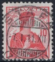 STÄFA (ZÜRICH) 7.I.11 - Vollstempel auf Helvetia Brustbild
