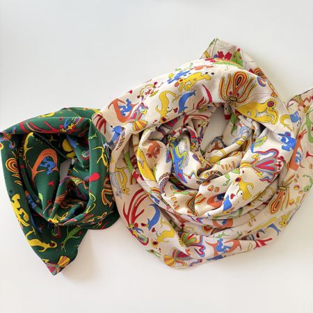 ROBERTO ANGELICO Set of 2 New Silk Scarves