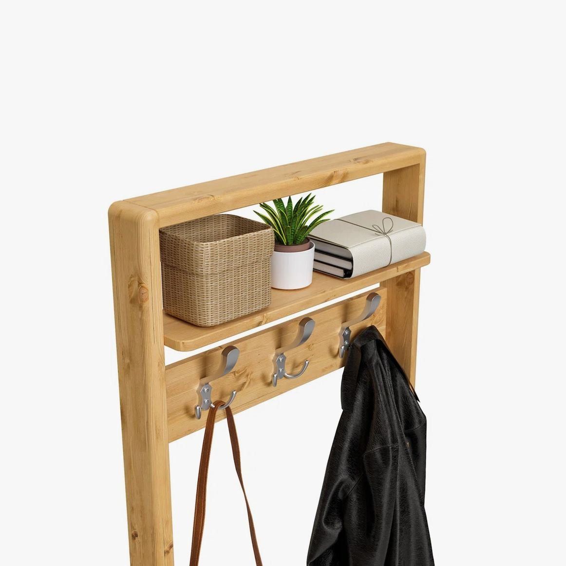 Porte manteau: Neu - Solid Wood 6 - Hook Wall Mounted Coat Rack by Luwo – Neuf avec emballage d'origine à Basel par fulviof84 3