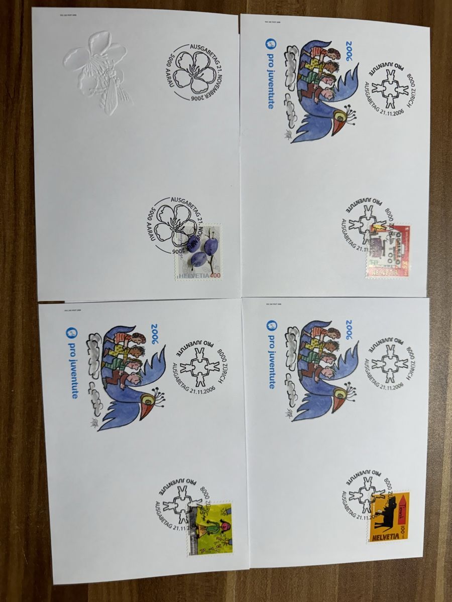 Tutti i francobolli: 2006 8karten Schweiz – Nuovo e nell'imballaggio originale da Bütschwil venduto da sof_p98b