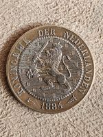 pièces pays bas  2ct est demi 1884