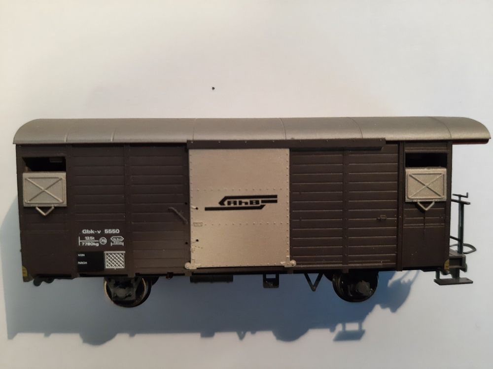 Bemo Modelleisenbahnen: Bemo H0m 7483 110 RhB Viehwagenset No 2 mit 4 Viehwagen – Gebraucht aus Thun von Schwarzsee48 6