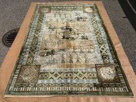 Beijing Seide 250x170cm Teppich handgeknüpft sauber