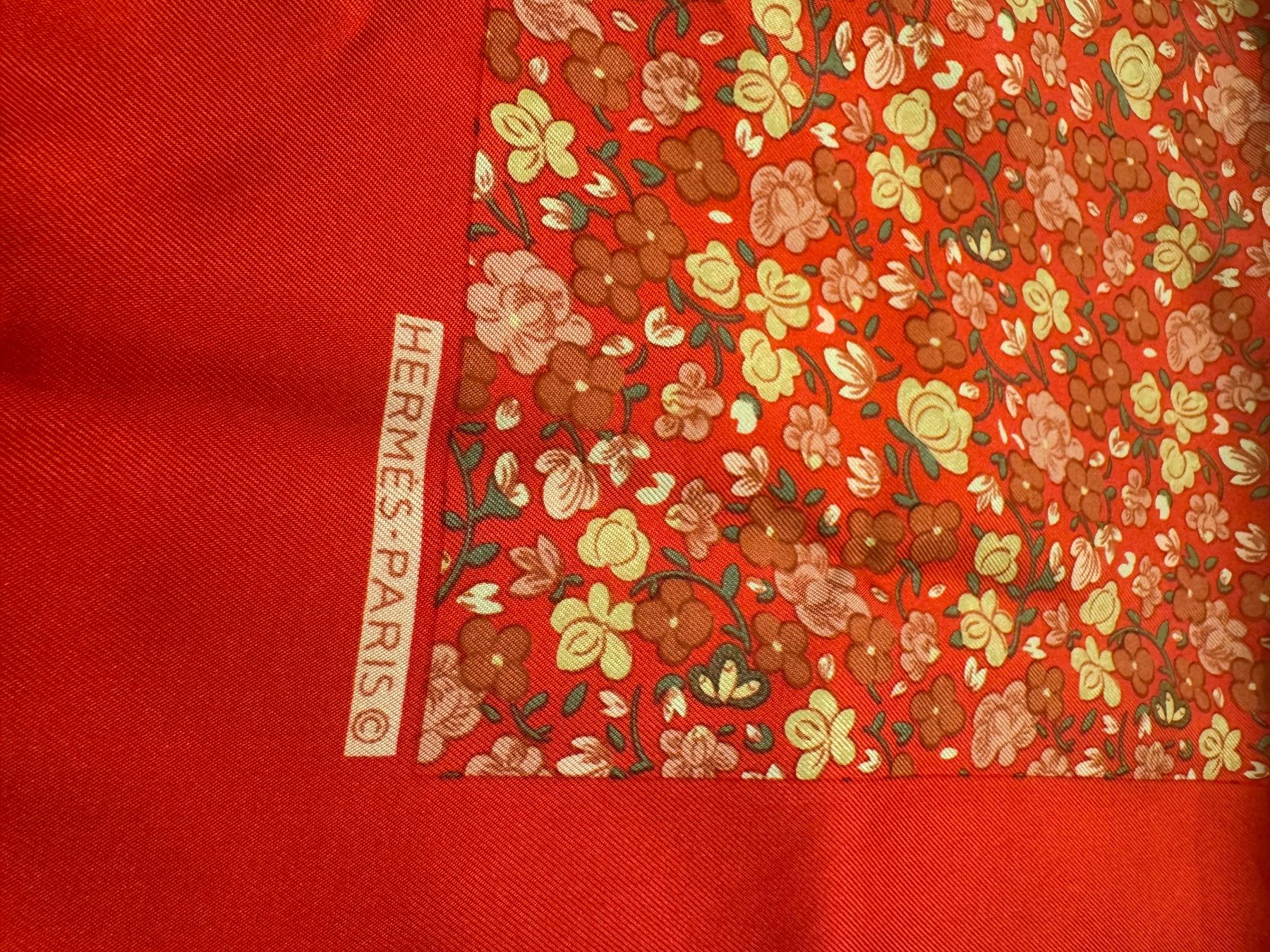 Hermès Altro in  Abbigliamento & Accessori: Hermès Seidentuch Blumen / Rot 40x40 cm – Usato da Spreitenbach venduto da vancosta 1