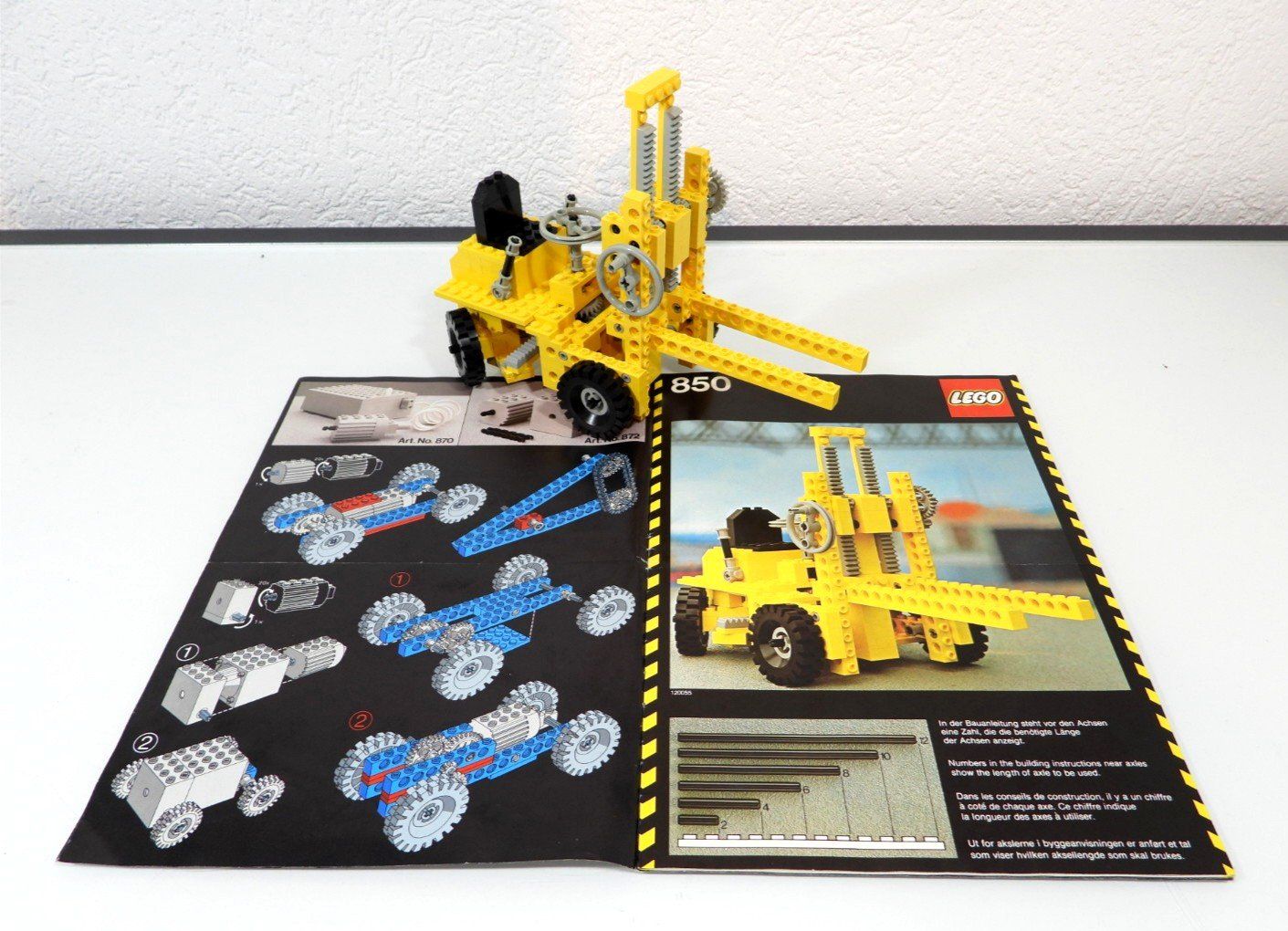 Lego Kit di costruzioni: LEGO TECHNIC 850 HUBSTAPPLER MIT IDEENBUCH MIT BAUPLAN – Usato da Turbenthal venduto da Ddanuh 7