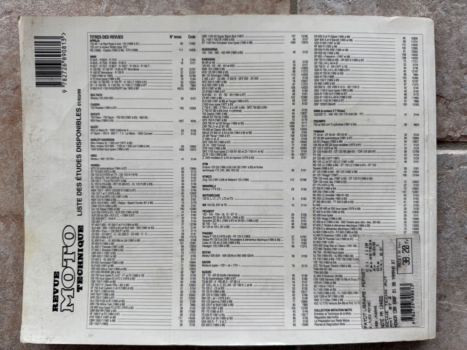 Honda Strada: Honda CBR 600 / Yamaha XTZ 660 – Usato da Morrens VD venduto da kawah2 9