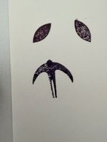 Rubber stamp: sparrow 
