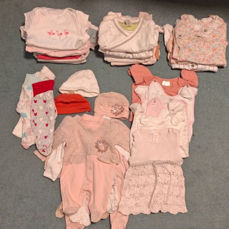 Grosses Babykleidung Set für Mädchen Gr. 50/56