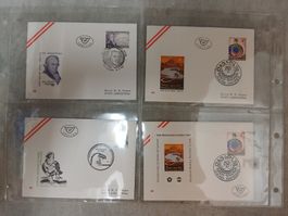 12 Ersttagsbriefe aus Österreich