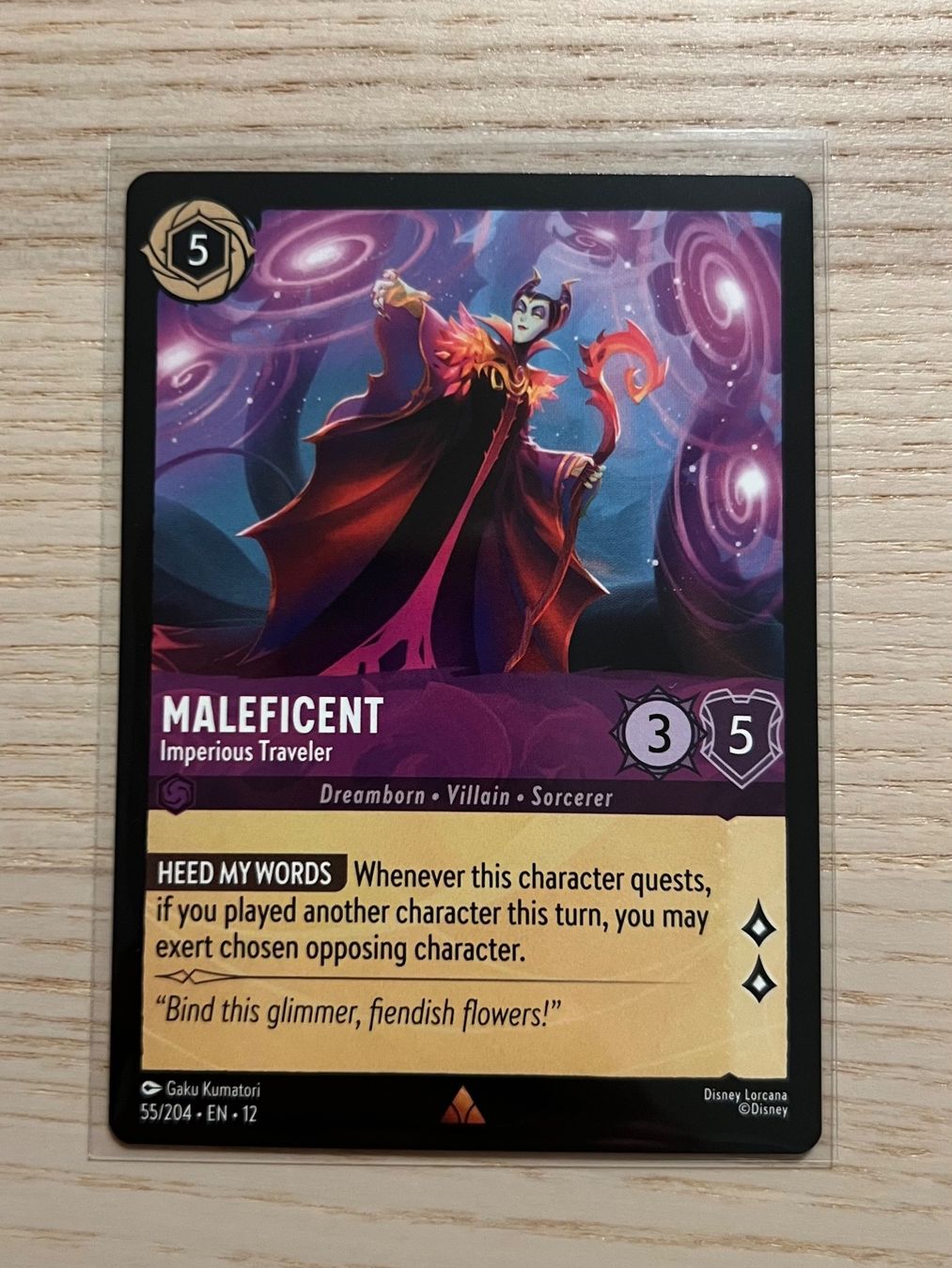 Disney Carte collezionabili: Maleficent 55 EN Disney Lorcana Wilds Unknown 12 – Nuovo (secondo la descrizione) da Rafz venduto da SaintCruz