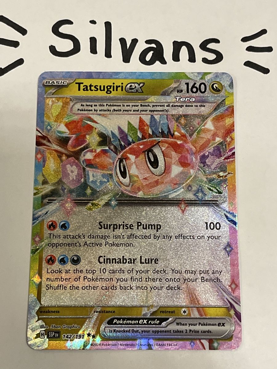 Pokémon Carte collezionabili: Tatsugiri ex 142/191 Surging Sparks Englisch – Nuovo (secondo la descrizione) da Wil SG venduto da Silvans