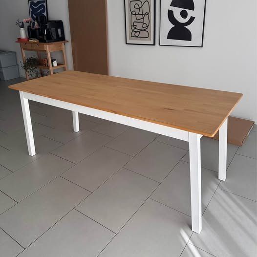 Ikea Tavoli: IKEA Tisch 185cm Pinntorp hellbraun und weiss – Usato da Zürich venduto da janacontin 5
