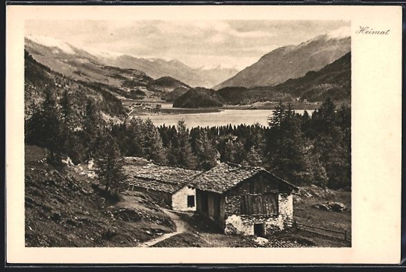 Cartoline postali: Silvaplana, Ortspartie aus der Vogelscha – Usato da Berlin venduto da bartko-reher
