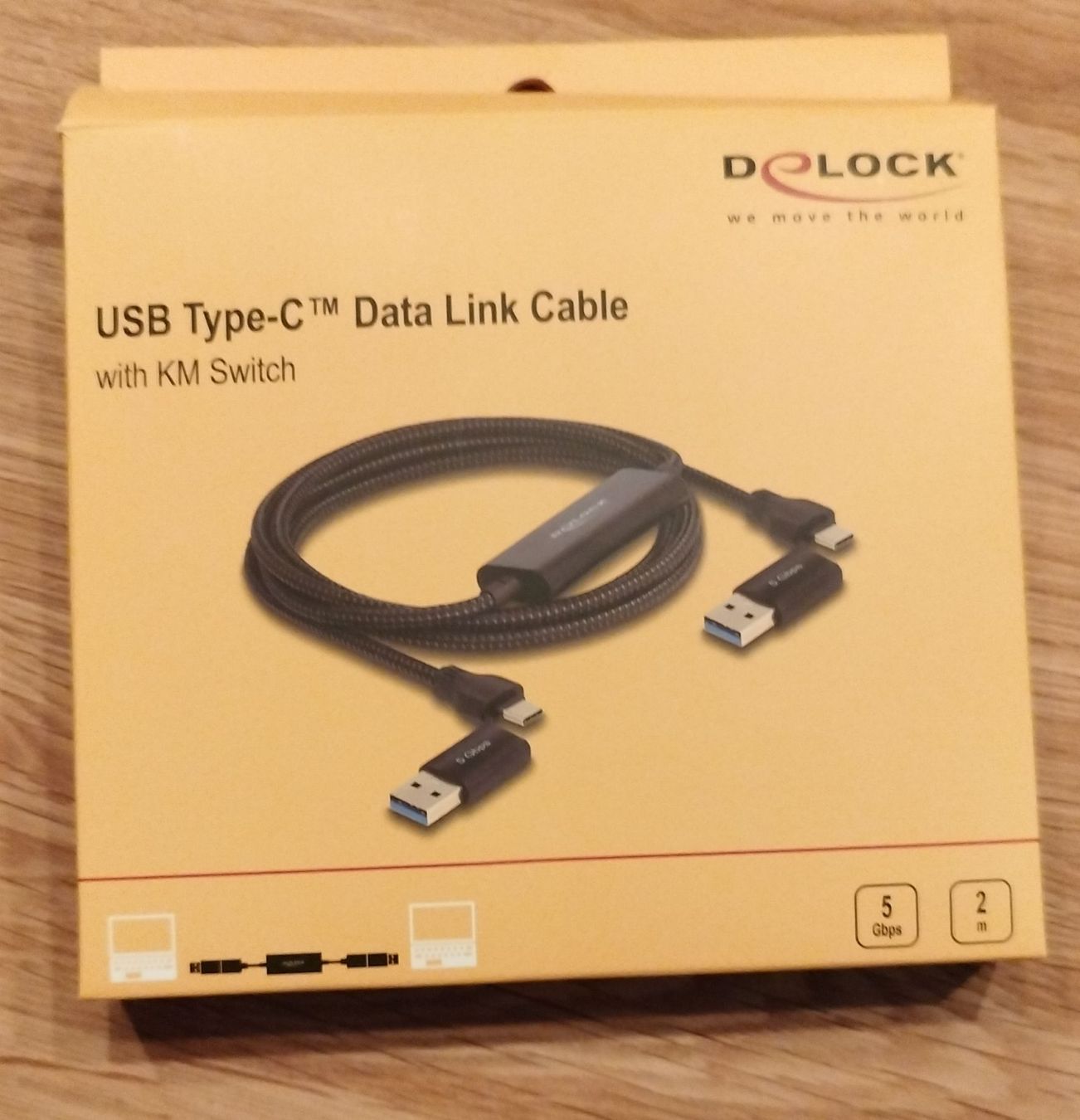 Kabel: Dolock USB-C Datenkabel mit KM Switch, 2m – Neu (gemäss Beschreibung) aus Bäretswil von PPschnell369
