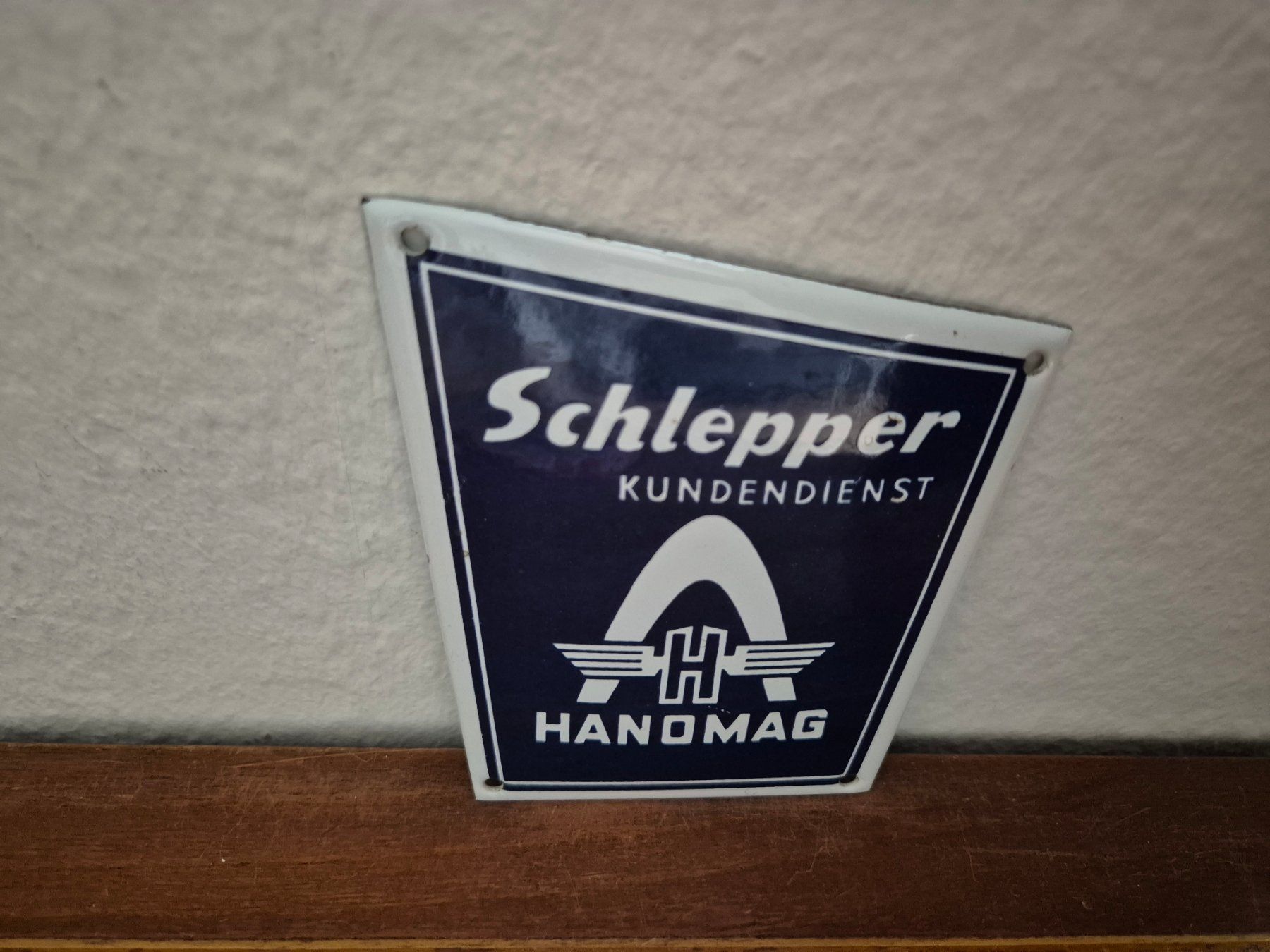 Hanomag Schilder: Emailschild Hanomag Traktor Schlepper Service Emaille Schild – Neu (gemäss Beschreibung) aus Schaffhausen von pfanis09 2
