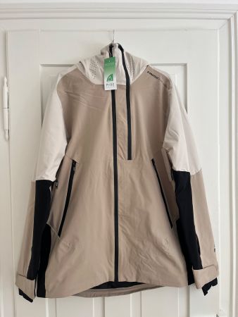 Protest Jacke XL Beige Weiss Schwarz Neu