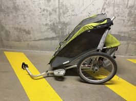 Thule Chariot Cougar 2 avec kit tout-terrain course à pied