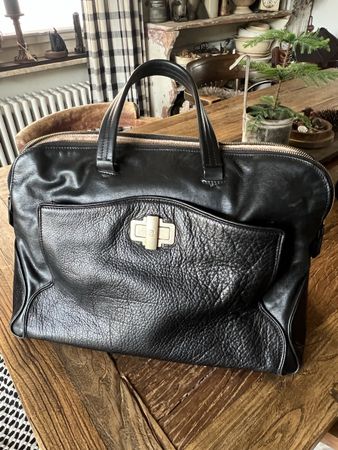 Ledertasche - Navyboot schwarz, sehr guter Zustand