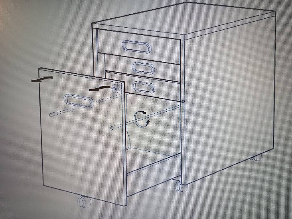 Korpus: Büro Rollcontainer buche – Gebraucht aus Domat Ems von guz_l5xq 1