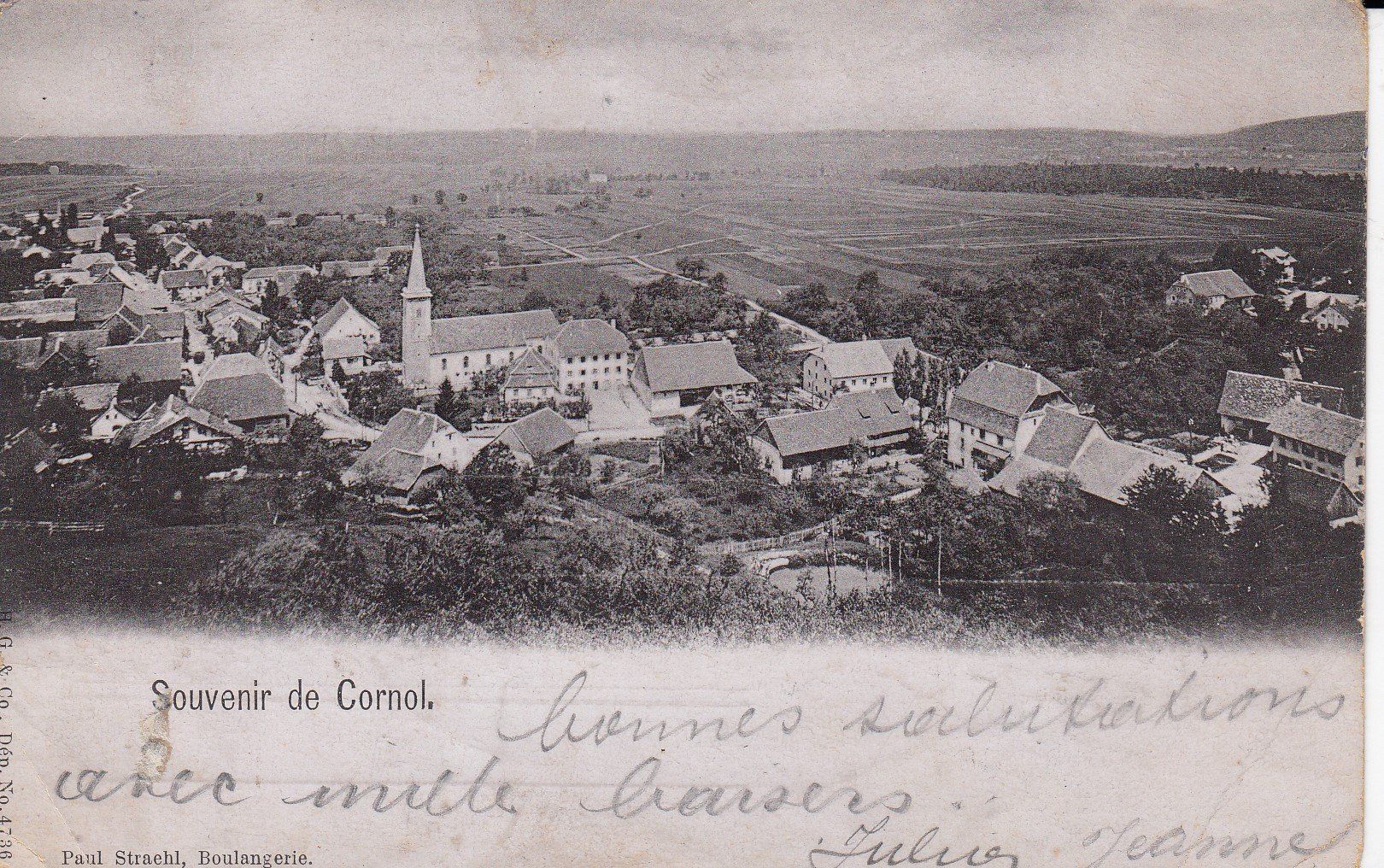 Cartoline postali: Cornol   JU       en 1901 – Usato da Brig venduto da Valcards54