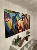 Kunst-Wandbild "Gesichter" - Einzigartiges Design, Top!