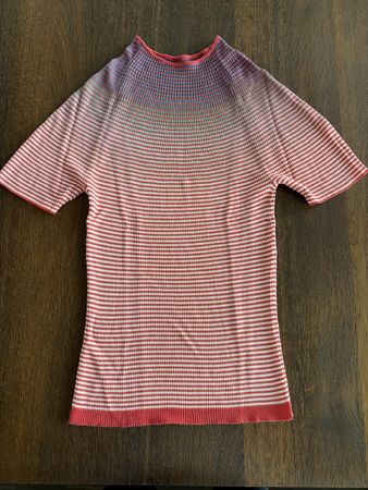 Missoni Pullover T-Shirt Size 40 Multi-Colour Short Sleeve