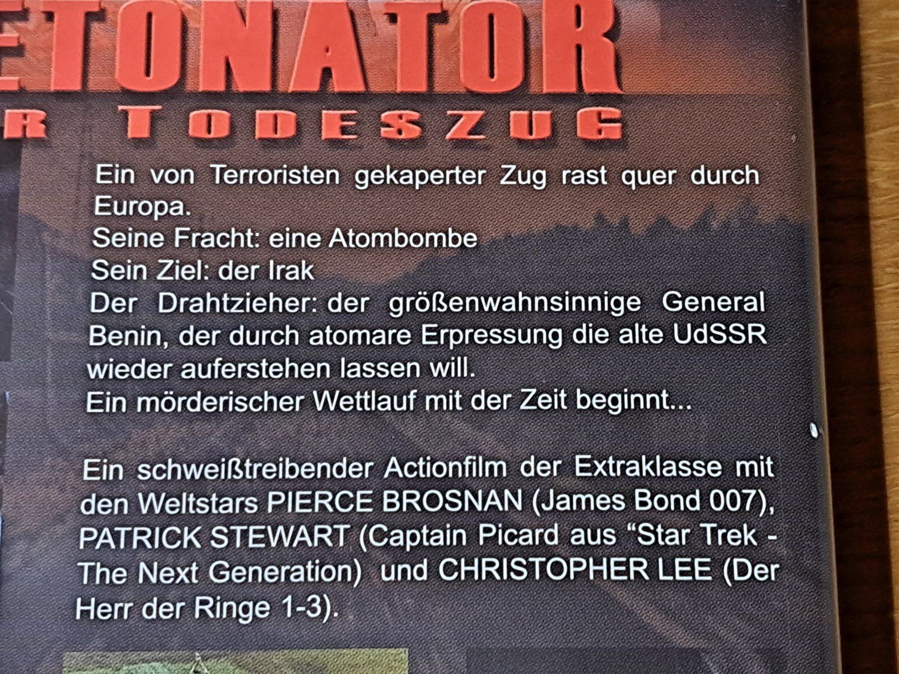 Tutti i DVDs: DVD Detonator mit Pierce Brosnan und Christopher Lee – Nuovo (secondo la descrizione) da Unterseen venduto da Kanica 3