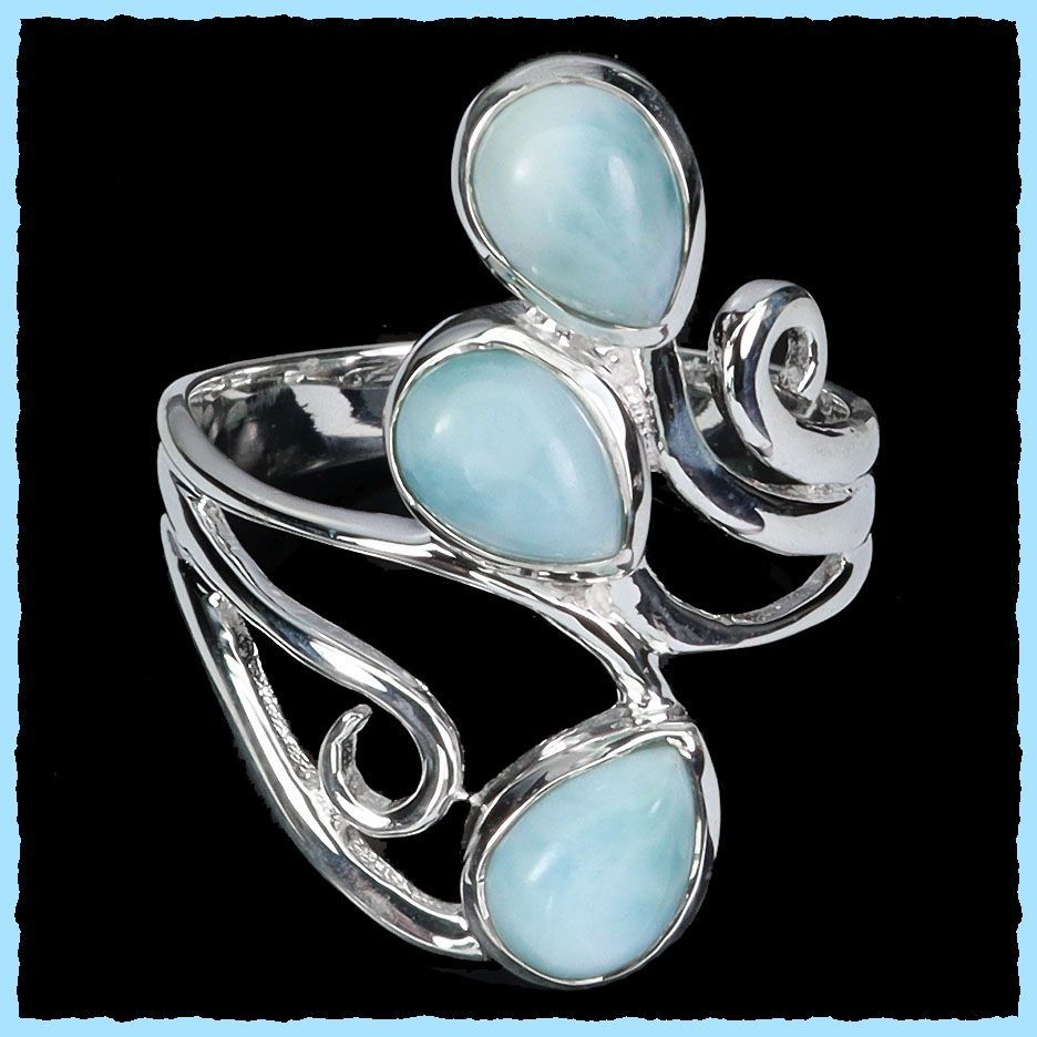 Anelli: ♛ Larimar 925 Silberring – Nuovo e nell'imballaggio originale da Oberglatt ZH venduto da Hot-Spot