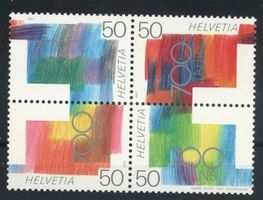 1991, 700 Jahre Eidgenossenschaft, Viererblock **