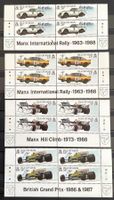 1987 Man  GB 25 J. Manx- Ralley  Viererblock ** Mi 363-66