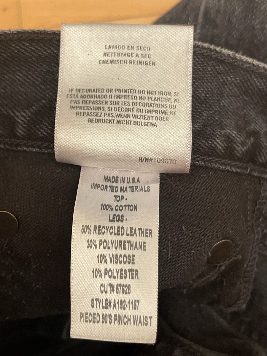 Agolde Jeans: AGOLDE Los Angeles leather pants Jeans – Usato da Castagnola venduto da Car2X2N 6