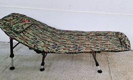 BEHR RED CARP CAMPINGLIEGE 6 Beine Angelliege CAMOUFLAGE