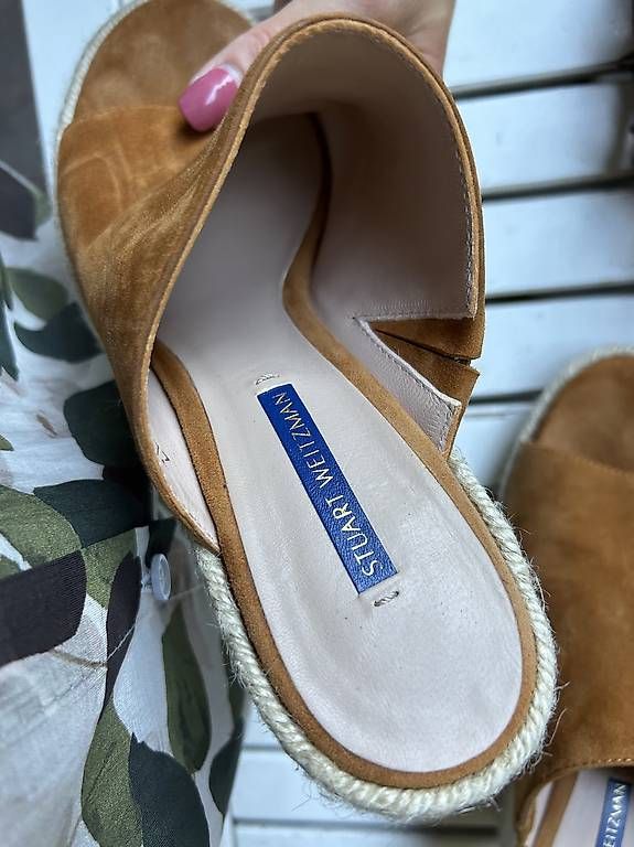 Scarpe da donna: mules con zeppa in camoscio(open toe) – Usato da magliaso venduto da rossella17 3