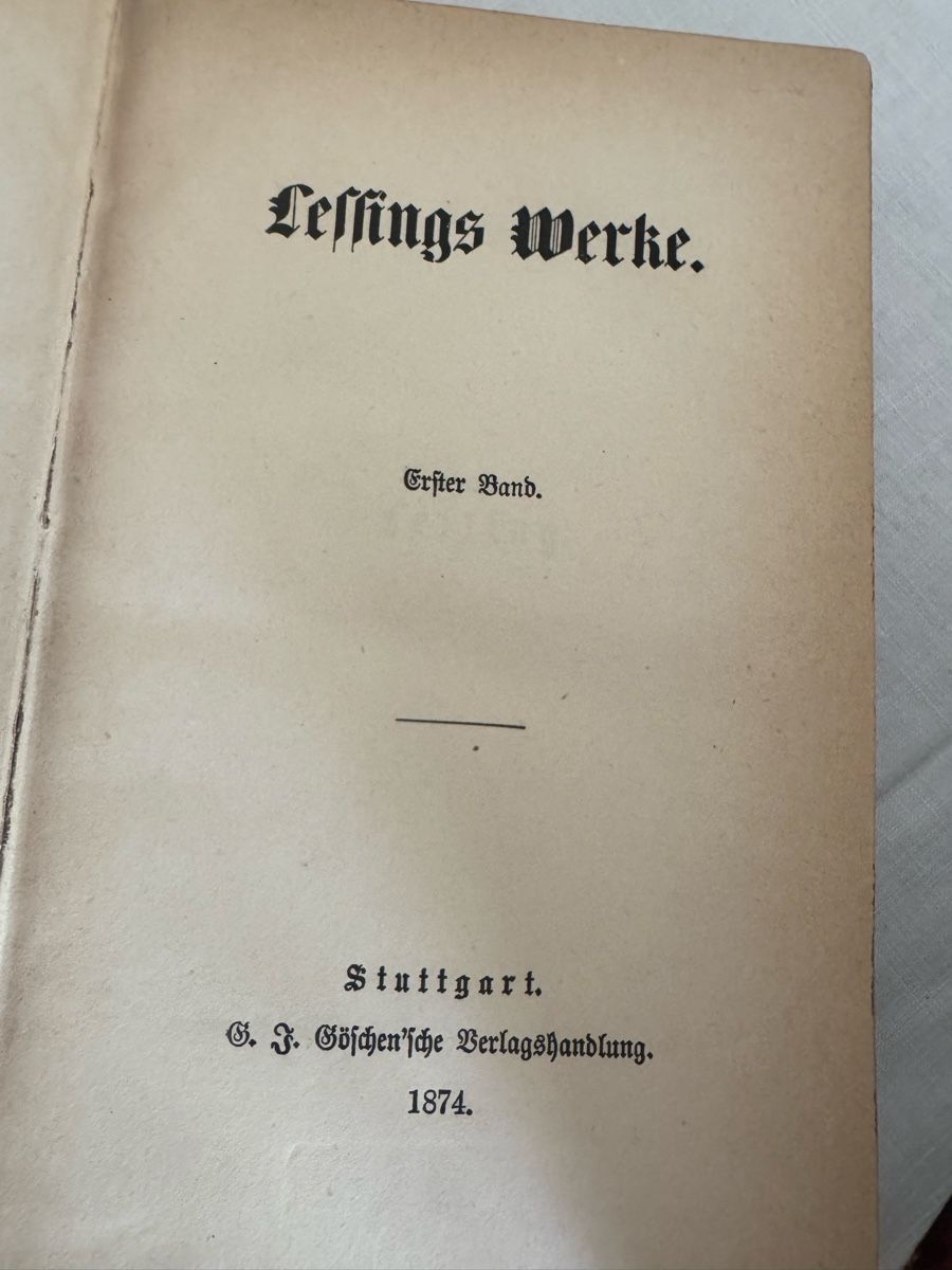Libri: Ledergebundene Bücher, Lessings Werke – Usato da Langnau am Albis venduto da pla_2vk5 3