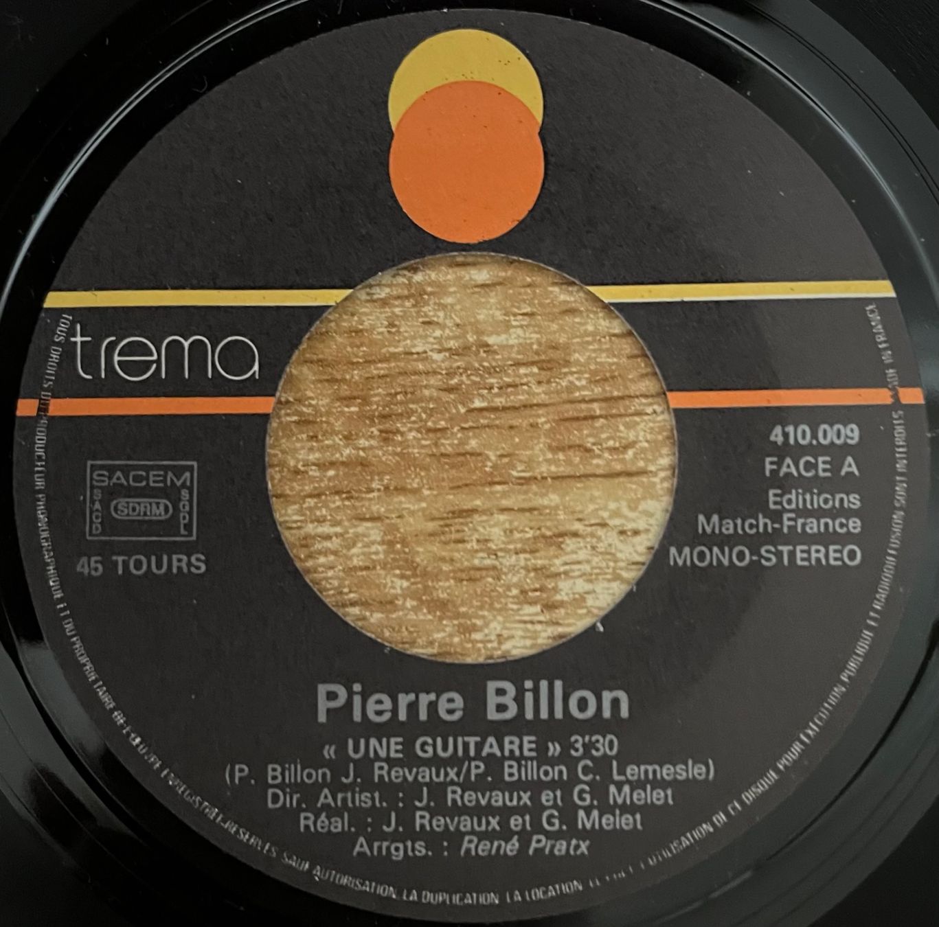 Schallplatten: PIERRE BILLON - UNE GUITARE – Gebraucht aus Bussigny von vinyl-pas-cher 3