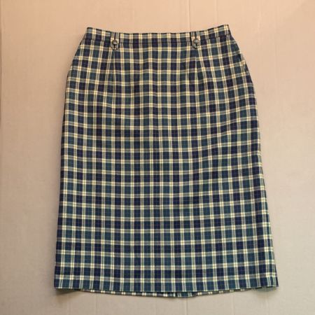 MacElton Fashion Vintage-Rock mit Karomuster, 100 % Wolle