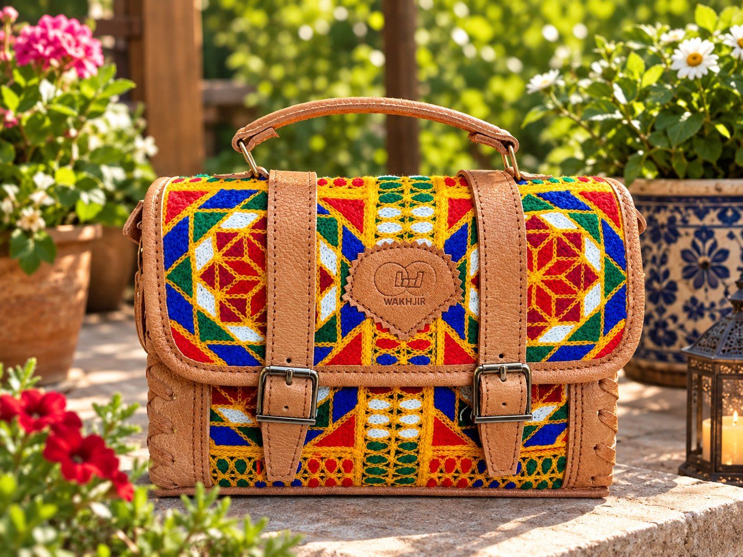 Borse da donna: Ledertasche mit Stoffeinsatz klein neuwertig – Nuovo e nell'imballaggio originale da Uitikon Waldegg venduto da Yasin