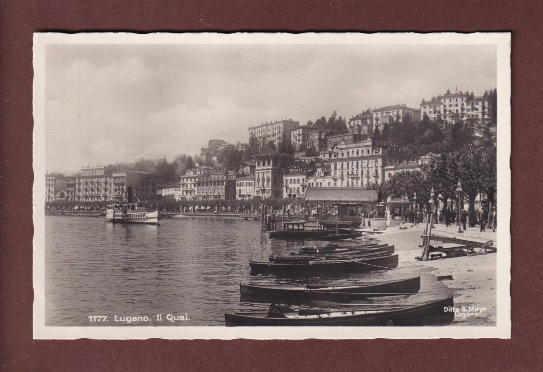 Cartes postales: LUGANO - Il Quai – D'occasion à Pully par nicecards-shop