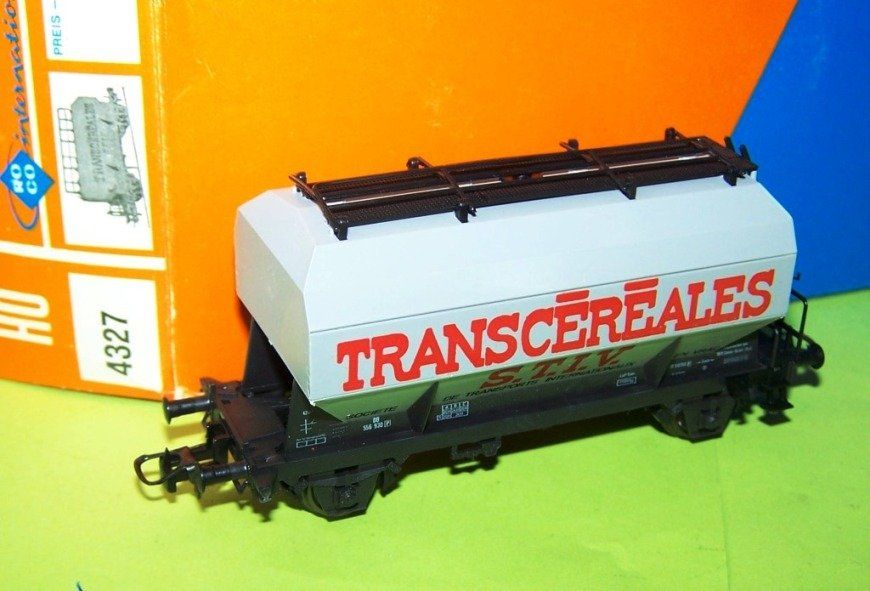 Roco 4327 H0: Silowagen TRANSCEREALES S.T.I.V. DC, OVP, rar (Neu und ...