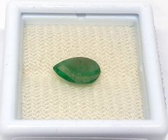 1x émeraudes poire 9x6 mm - Valeur 100.- Fr