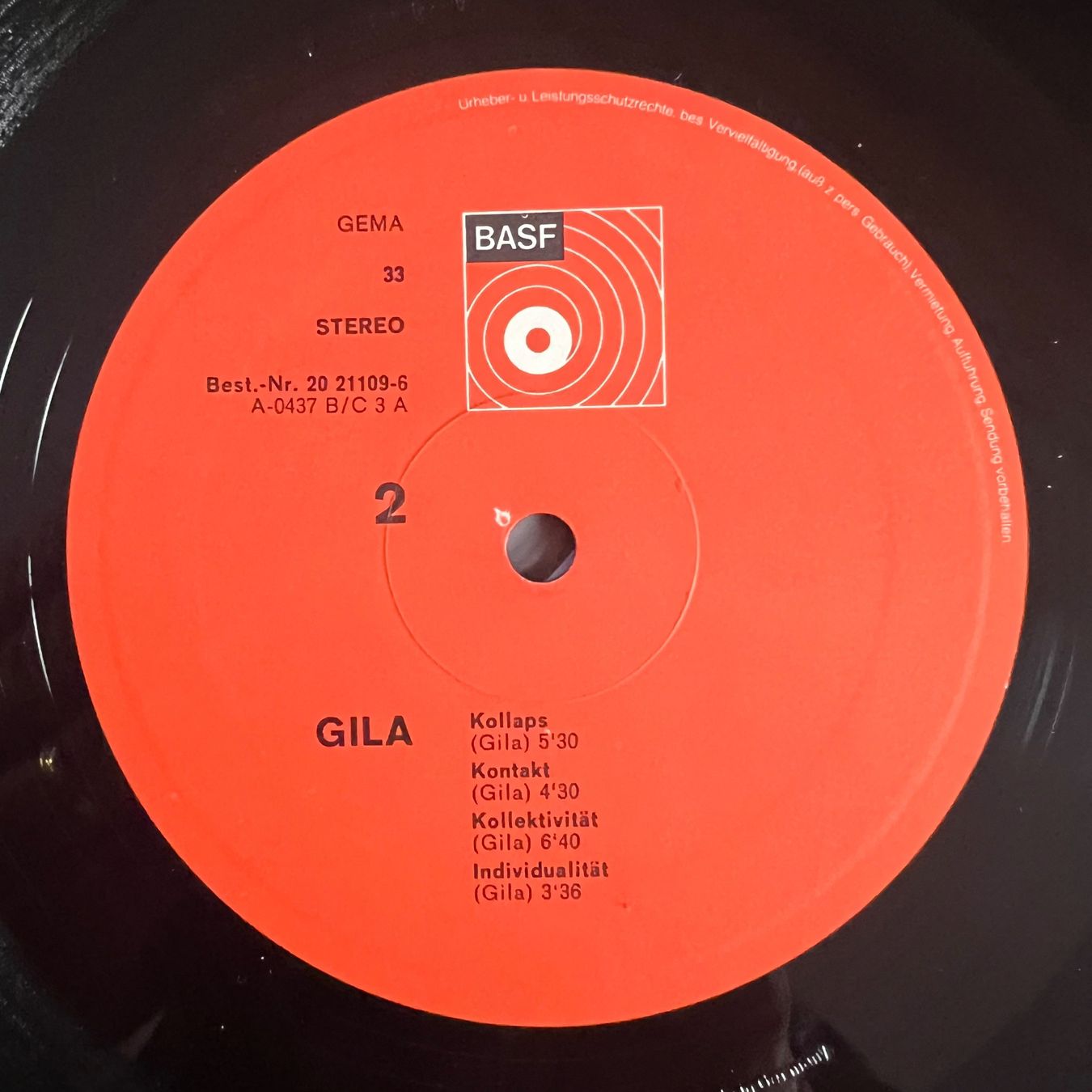 Vinyles: Gila - Same / 1. D-Press. 1971 - Incl. Hype Sticker & Poster – D'occasion à Gais par soundcave57 6