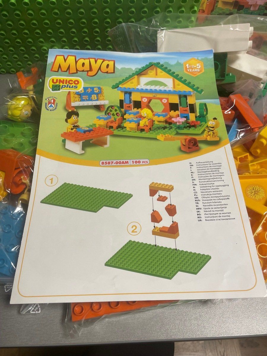 Hello Kitty Kit di costruzioni: Unico Plus Biene Maya; rares Set die Schule – Usato da Sirnach venduto da sagrotin 5