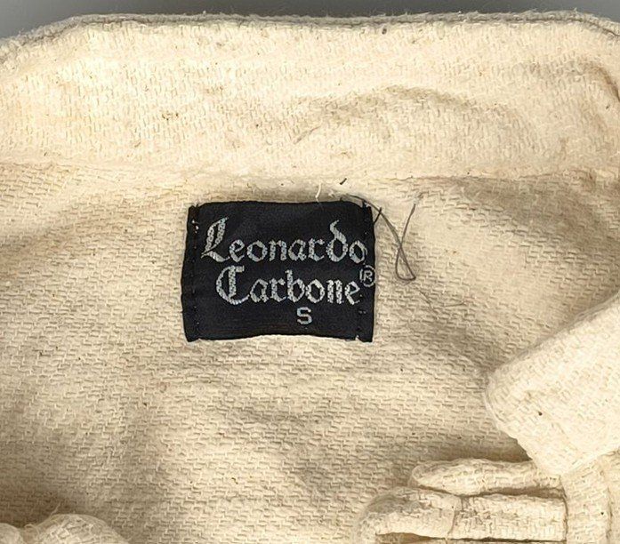 Camicie: LEONARDO CARBONE Mittelalter Hemd Natur Gr. S – Usato da naters venduto da Kiman 3