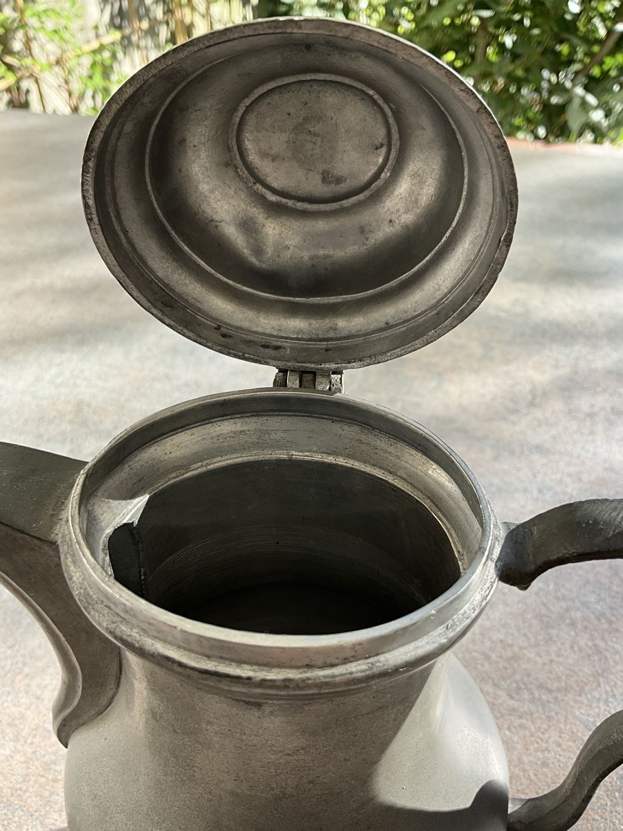 Teekannen: Zinnkanne antik ca. 22cm hoch – Gebraucht aus Basel von Genie2 3