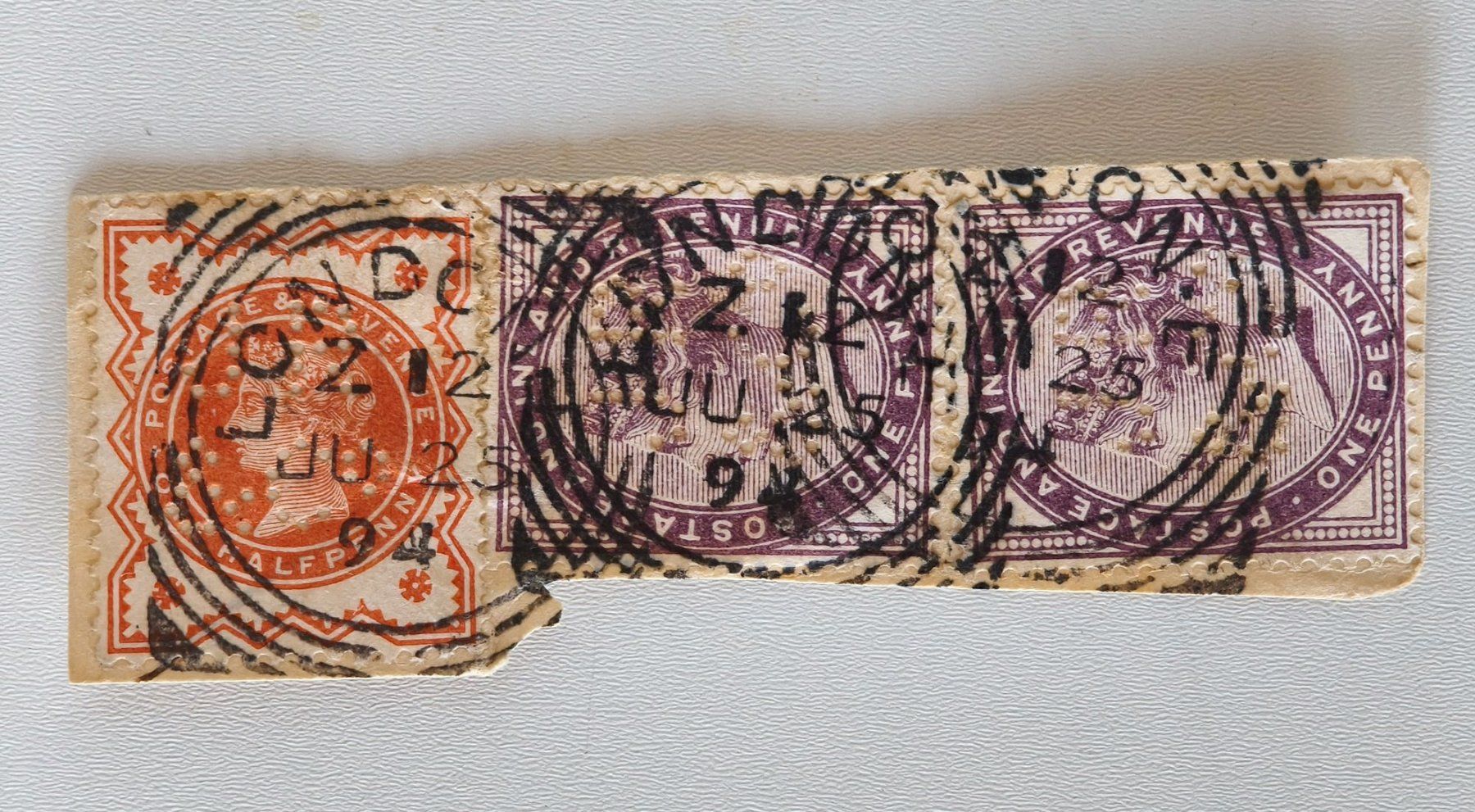 Tutti i francobolli: 3 Briefmarken GB 1894 – Usato da Lenzburg venduto da Dani_Lenzburg