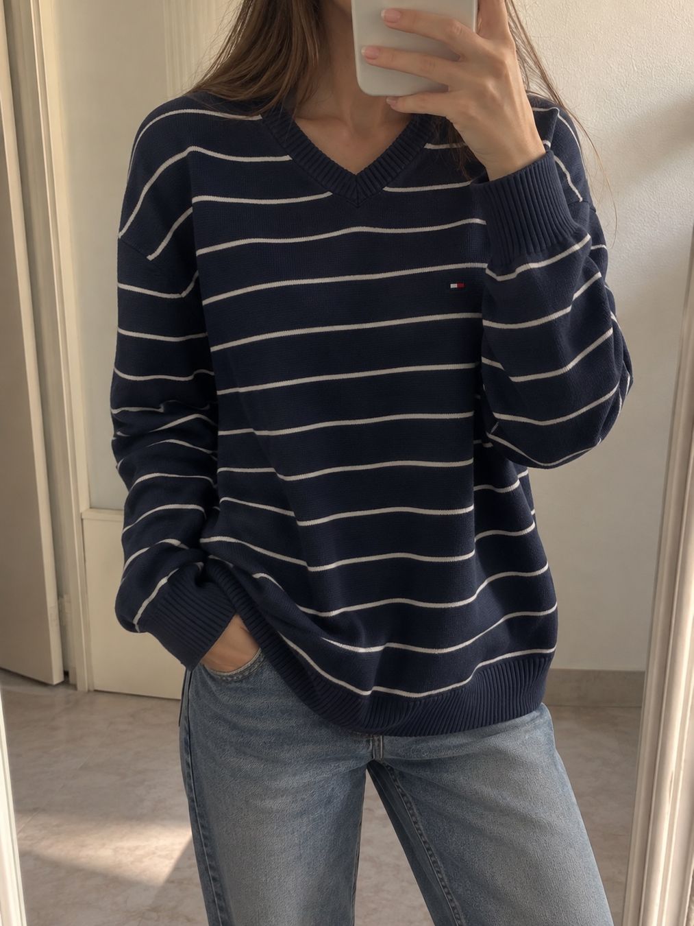 Tommy Hilfiger Pulls & Sweat-shirts: Vintage Tommy Hilfiger Pullover, Gr. L, – D'occasion à Kirchberg BE par lea_kb6y 1