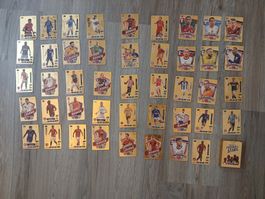 Grosses Fussball-Karten Konvolut 45 Gold Look, Top Master...