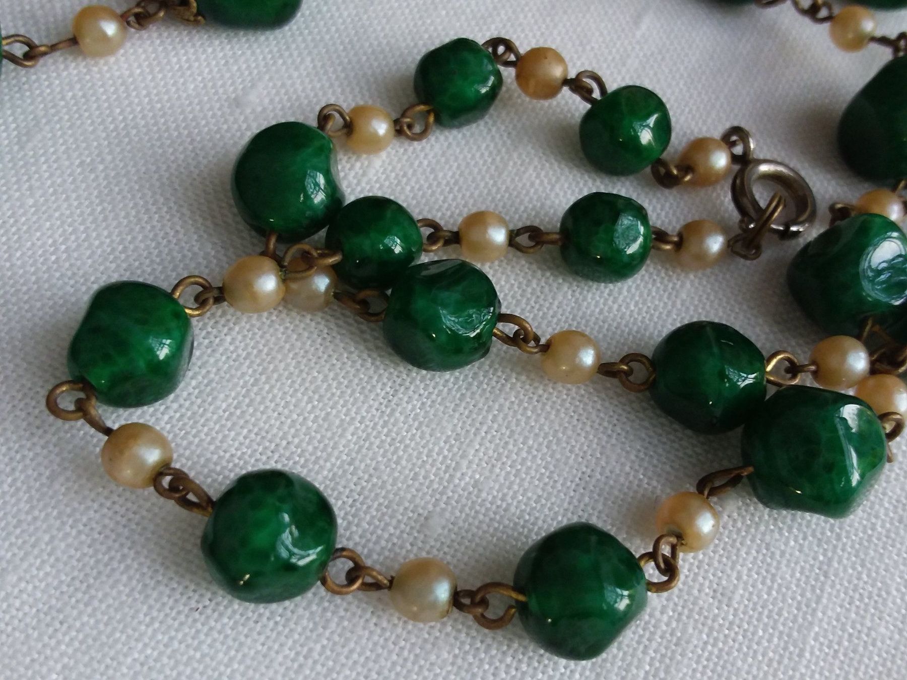 Ketten: Antike Glas Halskette Collier Tschechien ca 1930 – Gebraucht aus Zürich von philpip 6