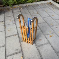 Holzschlitten