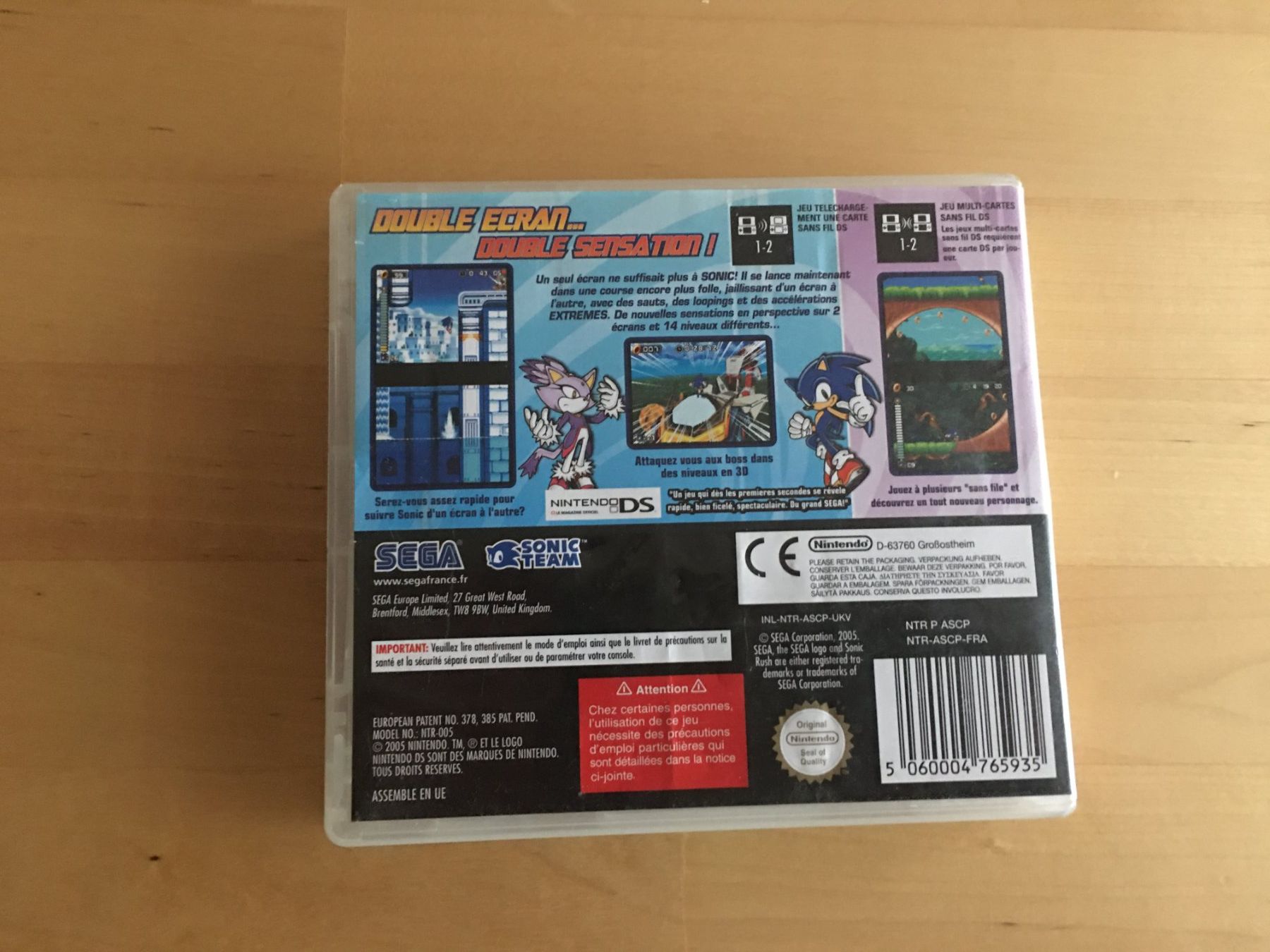 Nintendo Jeux: Sonic Rush: Nintendo DS (FR) – D'occasion à La Chaux-de-Fonds par AntoineKolbl 1
